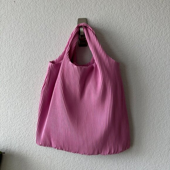 COS Large Pink Tote Bag - Picture 4 of 4